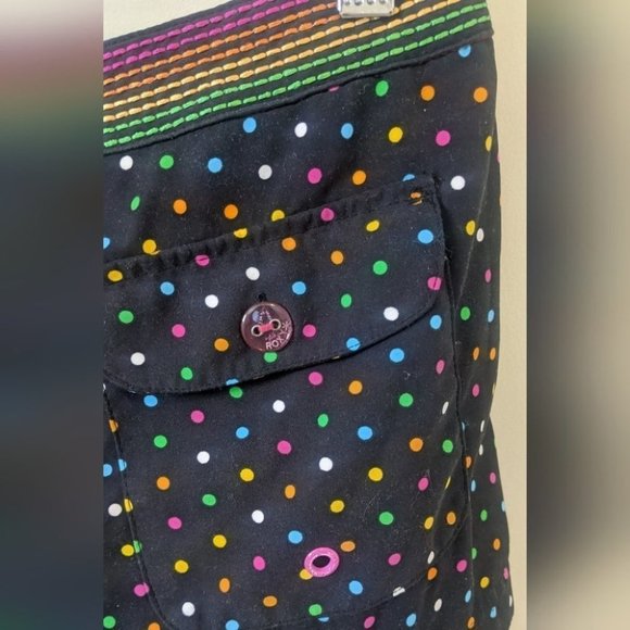 Roxy Shorts Colorful  Poka Dots Y2K - Picture 5 of 6